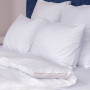 Stripe SoundSleep satin strip sheet 240x260 cm white (94241693)
