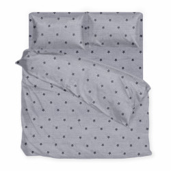 Комплект постельного белья SoundSleep Gray Stars бязь подростковый 160х215 см серый (2800004775250)