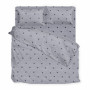 SoundSleep Gray Stars bedding set, coarse calico, for teenagers, 160x215 cm, gray (2800004775250)