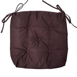 Set of 4 SoundSleep Homly chair cushions waterproof 40x40 cm chocolate (2800004778558)