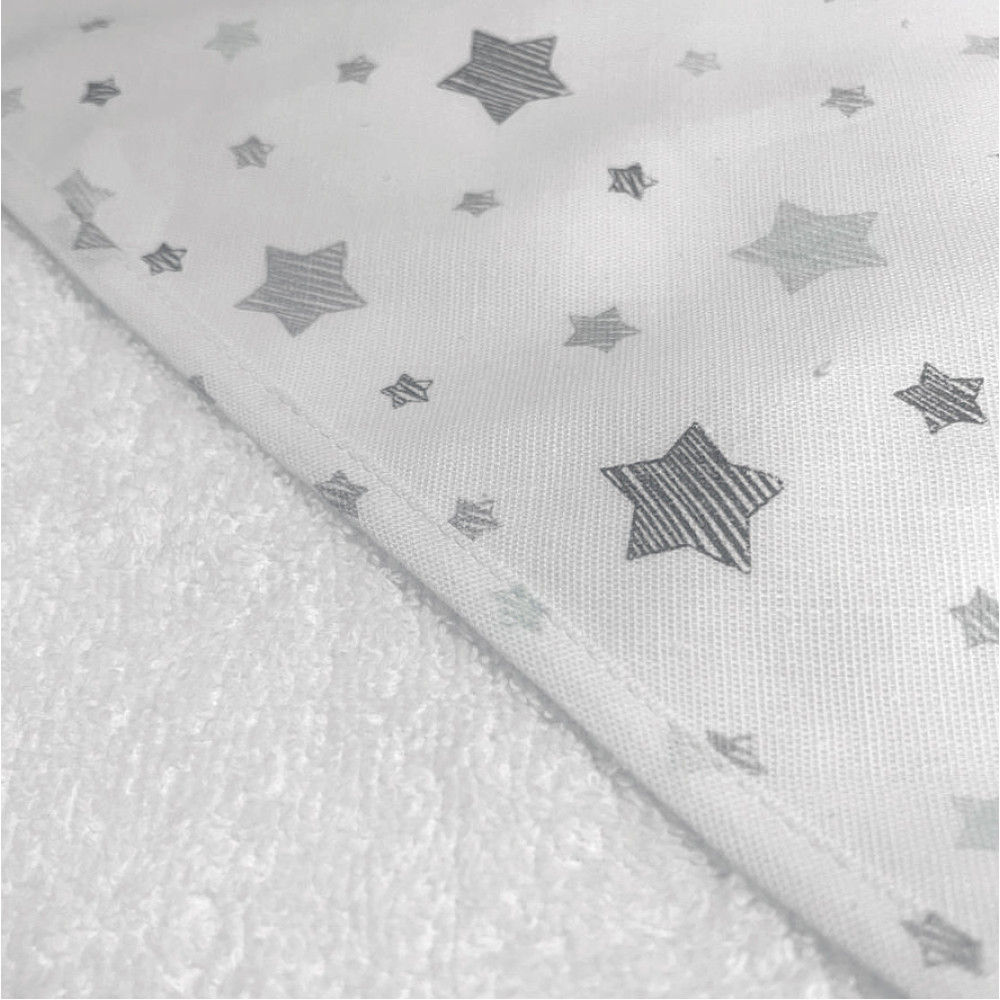 Полотенце-уголок SoundSleep Stars махровое 90х90см белое (2800004794107)