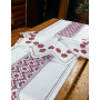 Set of napkins 6 pcs SoundSleep Our Traditions hand embroidery 30x30 cm white with red (2800004806541)