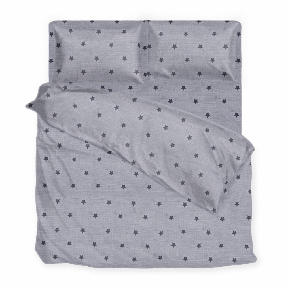 Підковдра SoundSleep Gray Stars бязь 140х215 см сіра (2800004807203)