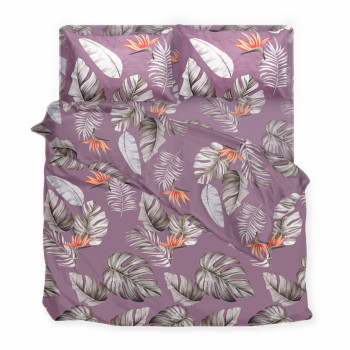 Комплект постельного белья SoundSleep Tropic Night бязь Евро 200х220 см сиреневый (2800004783637)