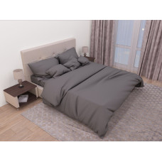 Bed linen set SoundSleep Сasual grey ranfors single