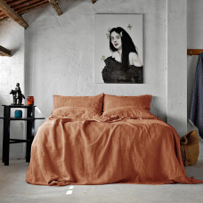 Bed linen set SoundSleep Muse terracotta euro