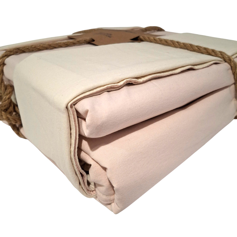 SoundSleep Stonewash Doble Pink Milk Family bedding set 160x220 cm pink-milk (2800004763684)