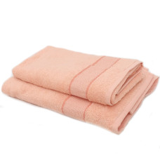 Towel SoundSleep Dobby Rotterdam terry 70x140 cm peach