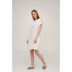 Dress SoundSleep Linen short M white (653590753360)