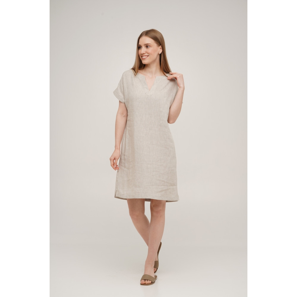 Платье льняное короткое Linen SoundSleep натуральное размер s