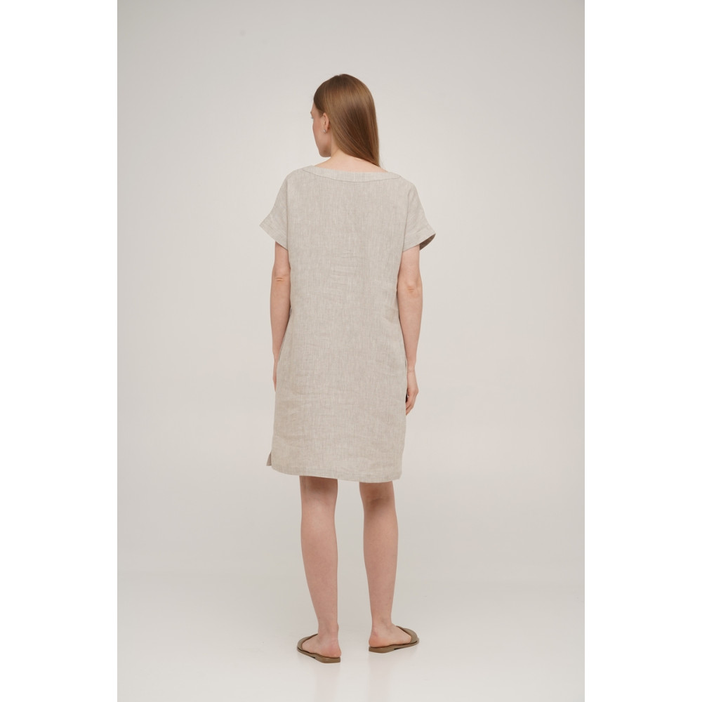 Платье льняное короткое Linen SoundSleep натуральное размер s