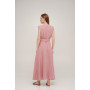 Платье на запах льняное Linen SoundSleep розовое размер xxl 