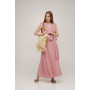 Платье на запах льняное Linen SoundSleep розовое размер m