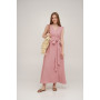 Платье на запах льняное Linen SoundSleep розовое размер l