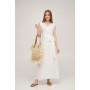 Linen wrap dress Linen SoundSleep white size m