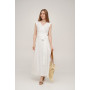 Платье на запах льняное Linen SoundSleep белое размер xl