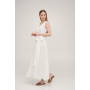 Linen wrap dress Linen SoundSleep white size l 