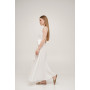 Платье на запах льняное Linen SoundSleep белое размер m