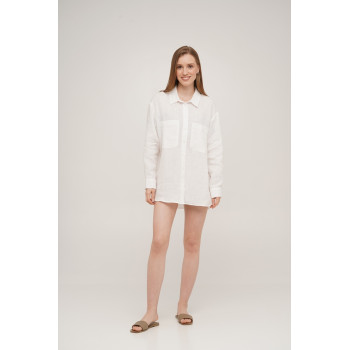 Shirt SoundSleep Linen L White (653590753322)