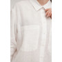 Рубашка льняная Linen SoundSleep белая размер m
