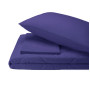 Набор хлопковый Silensa SoundSleep одеяло простынь наволочки синий полуторный
