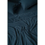 Комплект постільної білизни SoundSleep Stonewash Adriatic євро dark blue синій