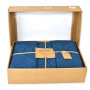 Комплект постельного белья Stonewash Jakard Dress blue SoundSleep семейный