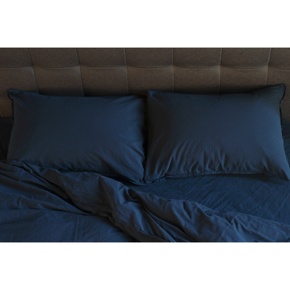 Комплект наволочек Stonewash dress blue SoundSleep темно-синий 50х70 см