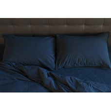 Pillowcase set Stonewash dress blue SoundSleep dark blue 50x70 cm