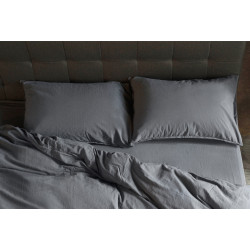 Комплект наволочок Stonewash castle rock SoundSleep сірий 50х70 см