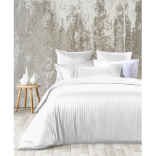 Bed linen set Line White SoundSleep Satin jacquard euro