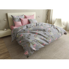 Bed linen set Cells and flowers SoundSleep calico single