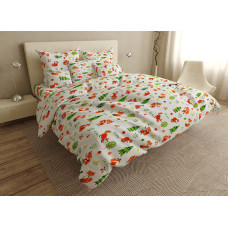 Bed linen in the bed Little Fox SoundSleep coarse calico 