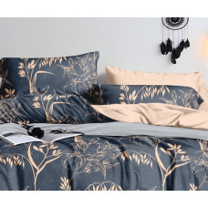 Set of pillowcases from calico Beige flowers SoundSleep 50x70 cm