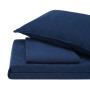 Комплект постельного белья Stonewash Jakard Dress blue SoundSleep семейный