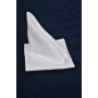Linen napkin Muse white with a thin hem SoundSleep 26x26 cm