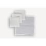 Льняная салфетка White белая с тонким подгибом SoundSleep 26х26 см