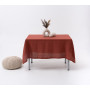 Скатерть льняная Linen Style SoundSleep кирпичная 150х150 см