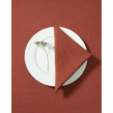 Linen napkin Linen Style SoundSleep brick  25x25 cm 