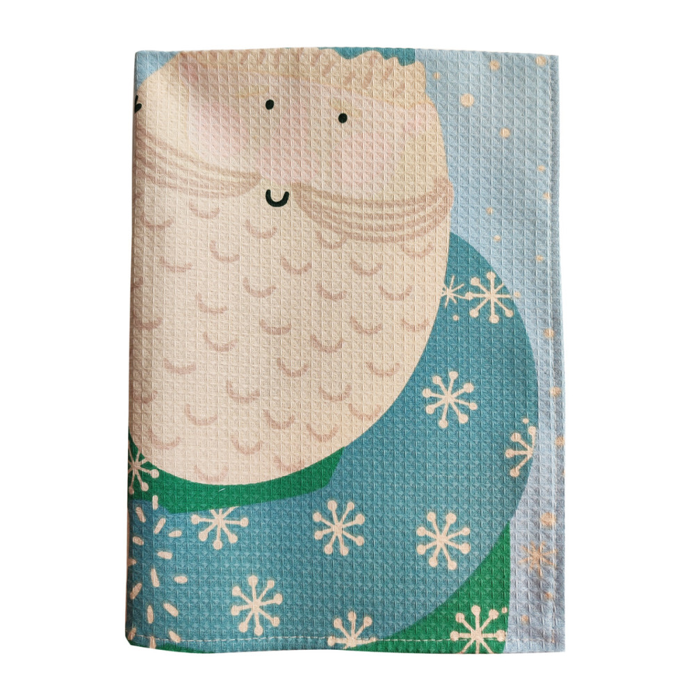 Kitchen towel SoundSleep Happy New Year waffle 45x60 cm 185 g Dark blue (2800004977722)