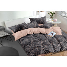 Sateen bed linen Facets SoundSleep euro