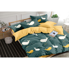 Sateen bed linen Whales SoundSleep euro