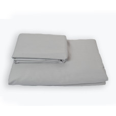 Duvet cover with zipper SoundSleep Shine satin light gray light gray 200x220 cm 