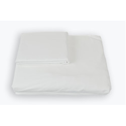 Простынь на резинке SoundSleep Shine сатин white белая 200х200 см 