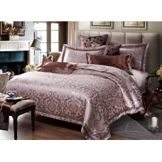 Cotton bed linen Russona rose SoundSleep in jacquard satin family