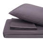 Комплект постельного белья из сатина Lelitt Grey серый SoundSleep евро