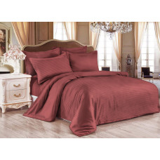 Bed linen set SoundSleep satin-stripe Marsala family