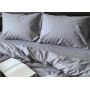 Комплект постельного белья Stripe Loney сатин-страйп SoundSleep серый евро
