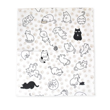 Waffle kitchen towel Funny cats TM Emily 50x63 cm