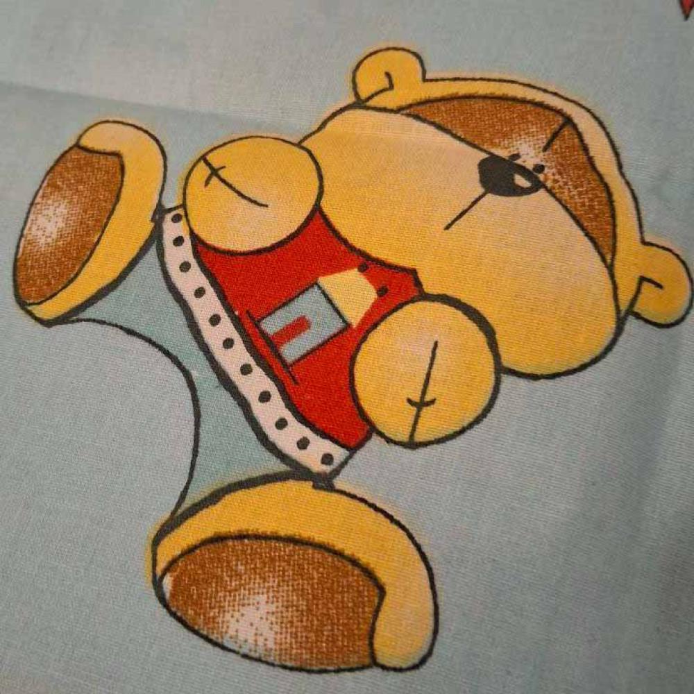  Pillowcase SoundSleep Teddy calico 50x70 cm mint (2800005034707)